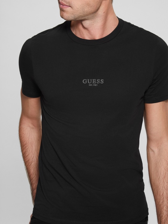 Eco Aidy Tee Jet Black Guess