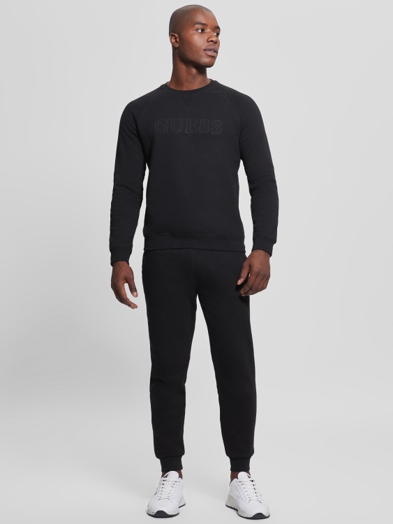 еко панталони с лого на Aldwin Guess Jet Black