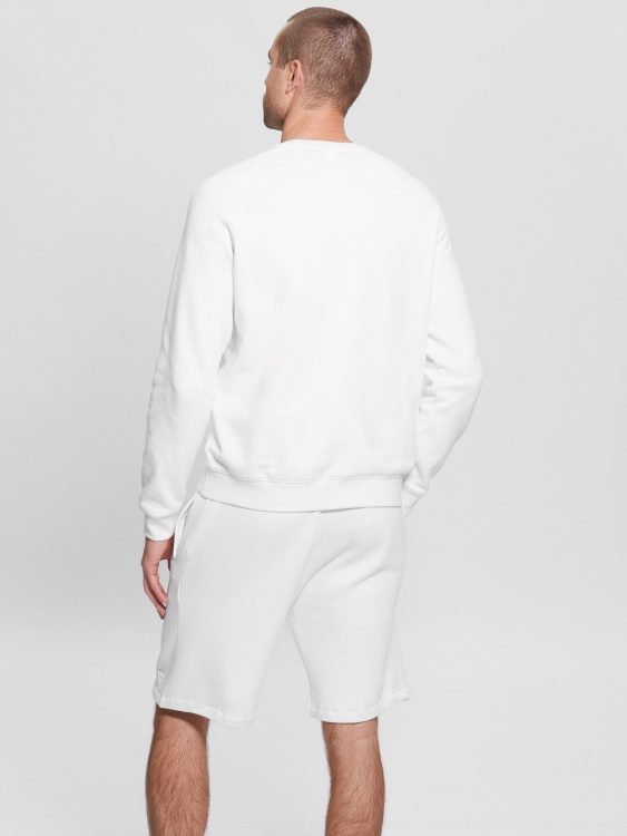 Eco суичър с лого на Aldwin Guess Blanc/scuffy