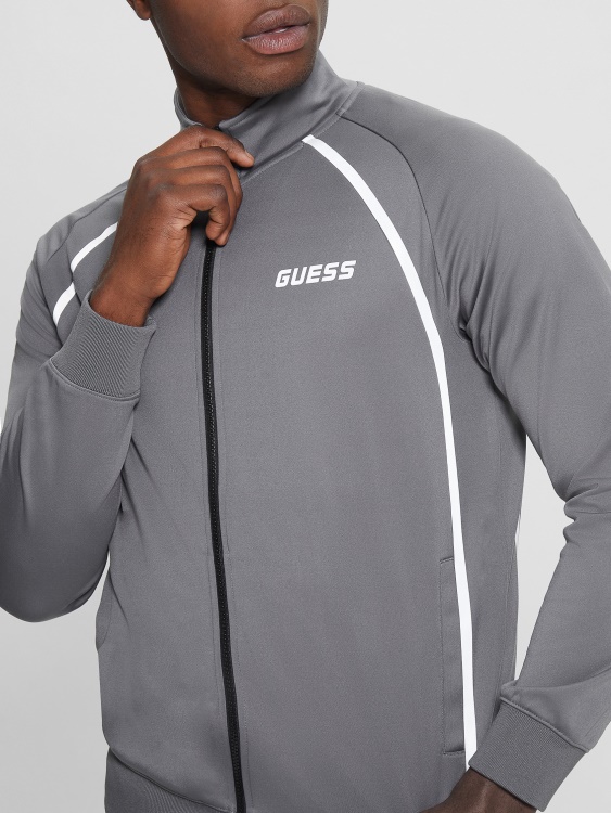 Eco Beamount суичър с цип сив стоманен Guess