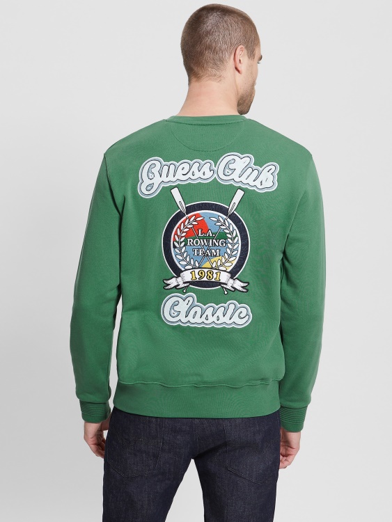 Суичър с бродирано лого на Yustin Guess Chaser зелен