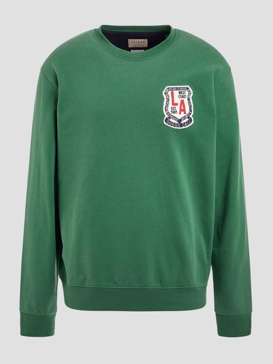Суичър с бродирано лого на Yustin Guess Chaser зелен