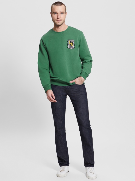 Суичър с бродирано лого на Yustin Guess Chaser зелен