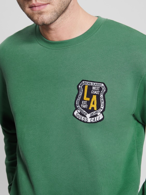 Суичър с бродирано лого на Yustin Guess Chaser зелен