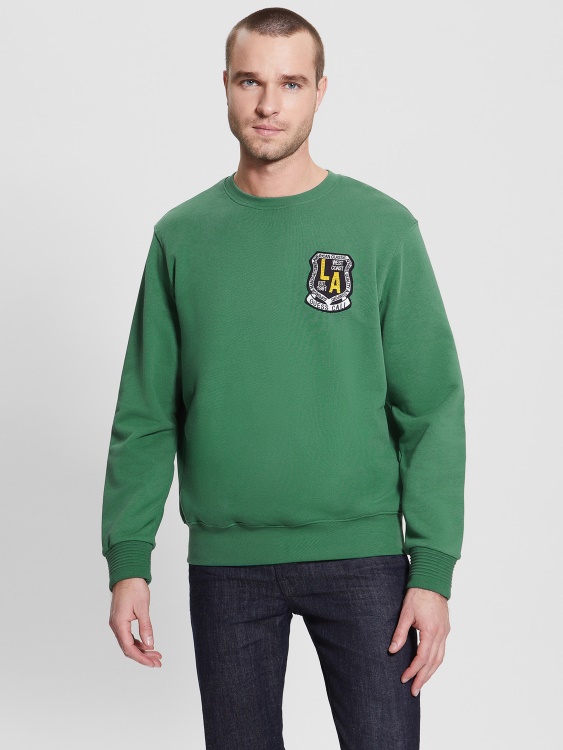 Суичър с бродирано лого на Yustin Guess Chaser зелен