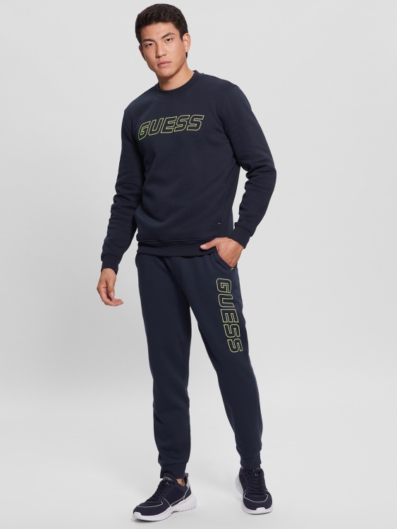 Eco Boniface Logo Joggers Guess Silk Blue