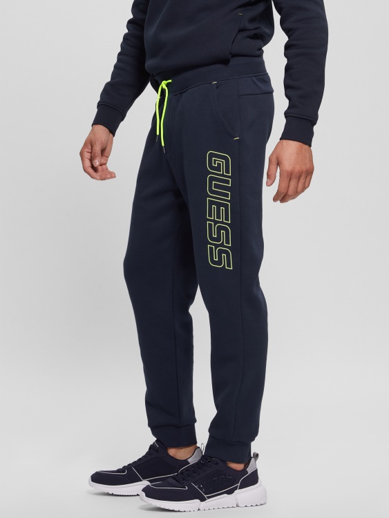 Eco Boniface Logo Joggers Guess Silk Blue