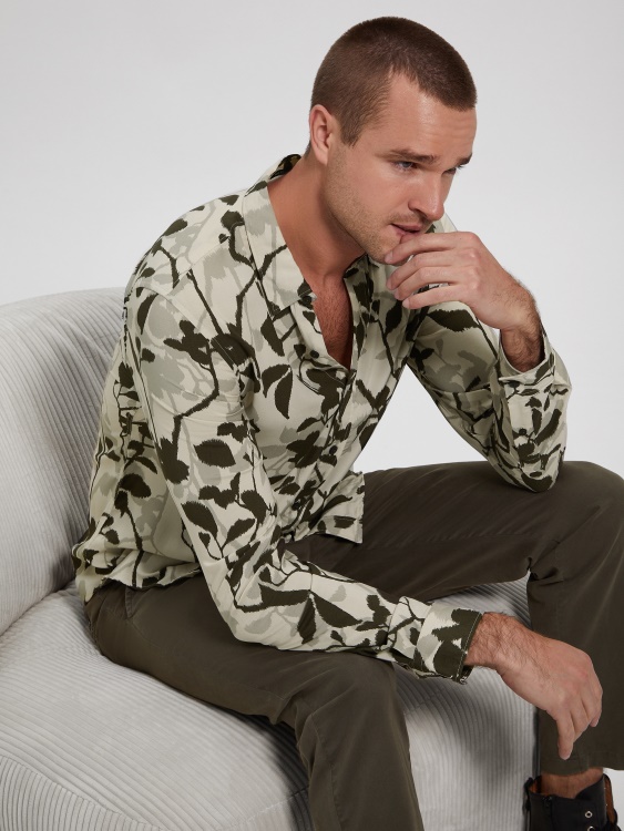 Ikat Vines еко коприна Ikat Vines риза Guess