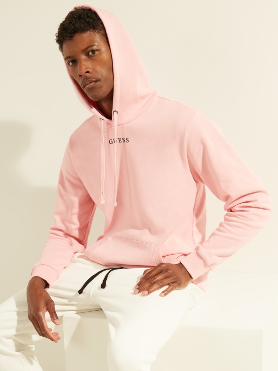 Eco Roy лого Hoodie Guess Blossom светло розово