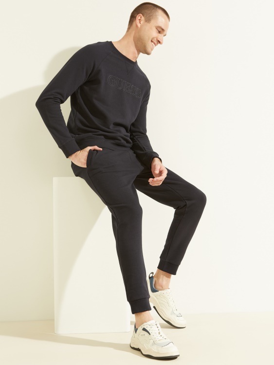 суитшърт Guess Deep Marine Aldwin