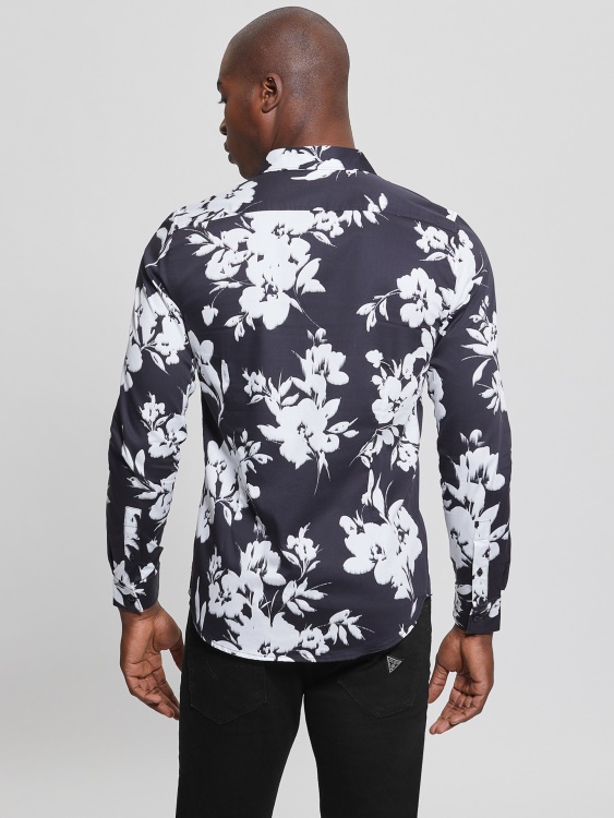 луксозна риза с флорални мотиви Guess Floral Ikat
