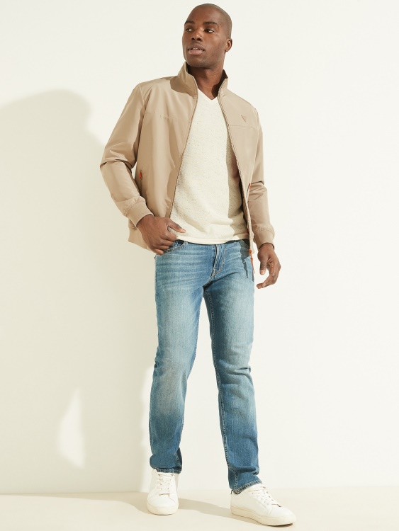 ударно сиво летно яке Amos Guess