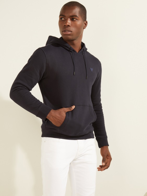 Eco Aldwin Hoodie Deep Marine Guess