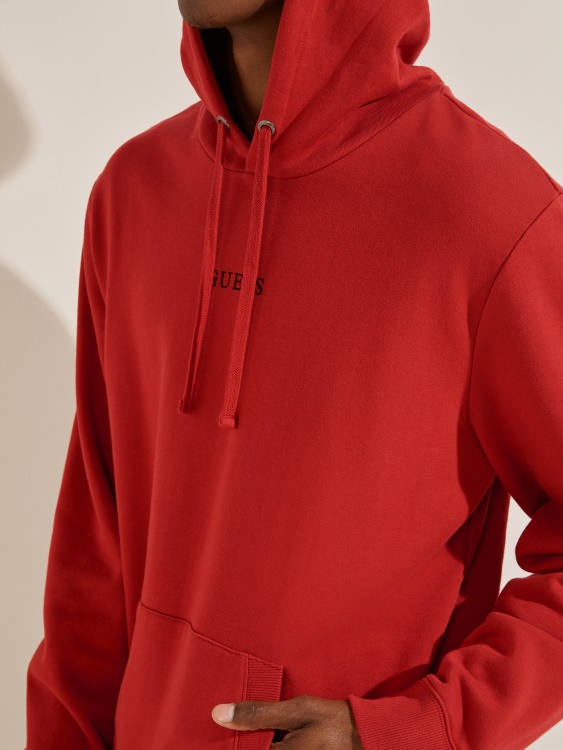 Eco Roy лого Hoodie Chili Red Guess