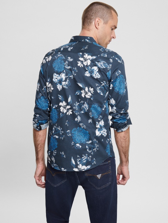 Guess луксозна риза Camelia Cascade Camelia Cascade Blue