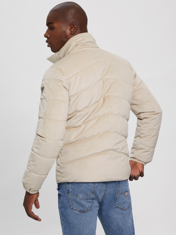 луксозно кадифено пухено яке Pasadena Stone Guess