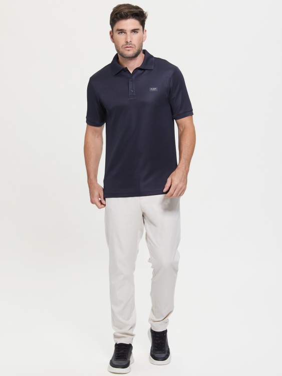 стилна синя поло тениска Guess Veit