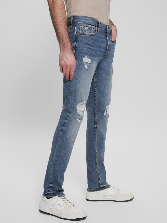 Guess разкъсани заострени дънки лек прилив пране