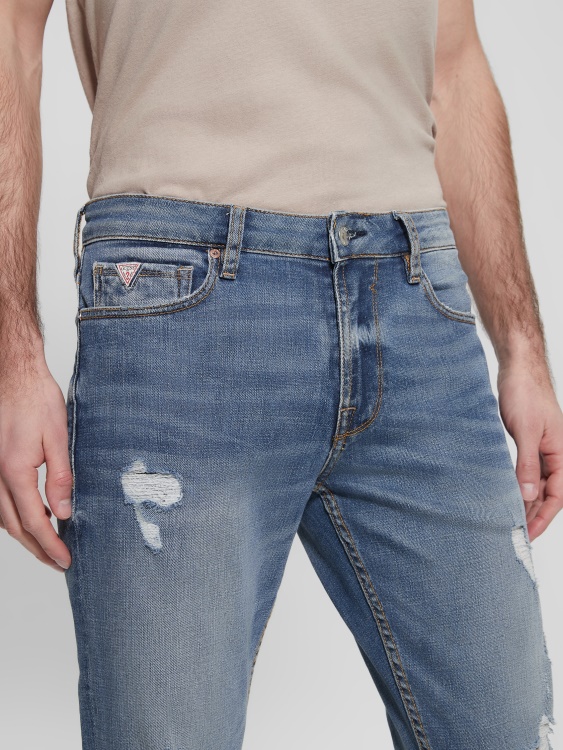 Guess разкъсани заострени дънки лек прилив пране