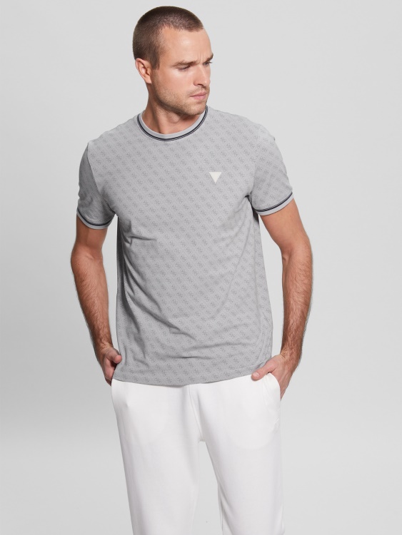 Guess Eco Marshall Tee 4g Aop Seaside Mist
