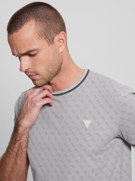 Guess Eco Marshall Tee 4g Aop Seaside Mist