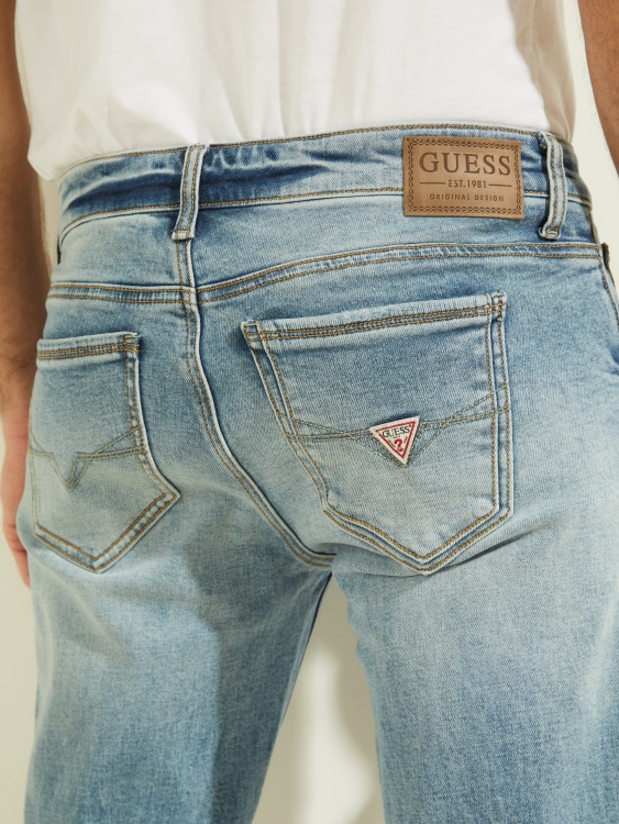еко избледнели тесни дънки Nile Guess