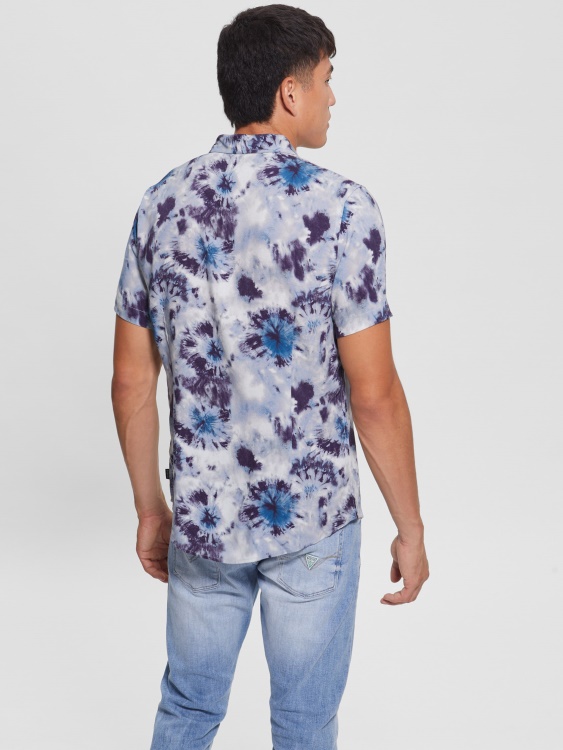 риза Guess Tie Dye Burst от екологична коприна Tie Dye Burst