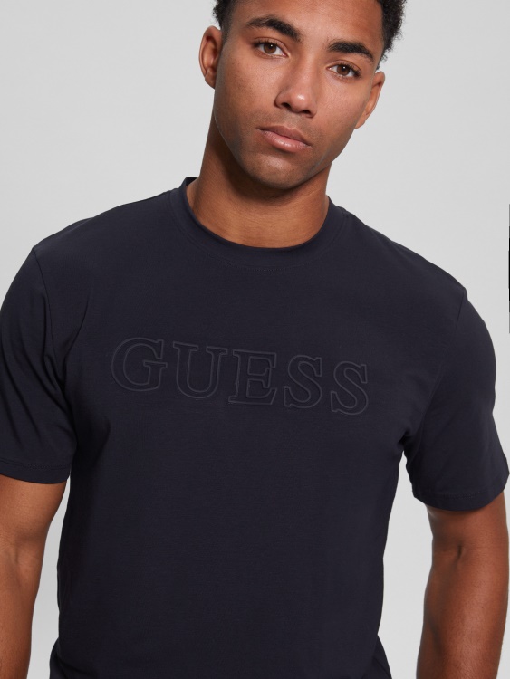 Guess Eco Alphy Tee Deep Marine