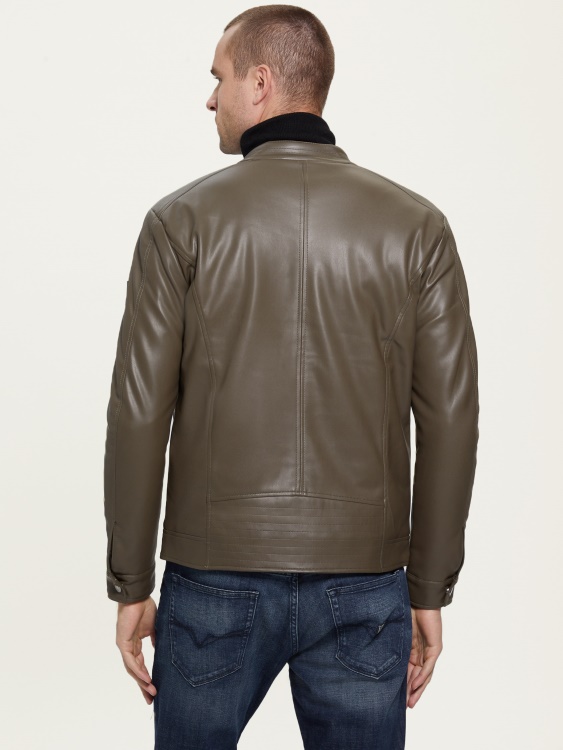 велосипедистко яке от изкуствена кожа общо кафяво предположение