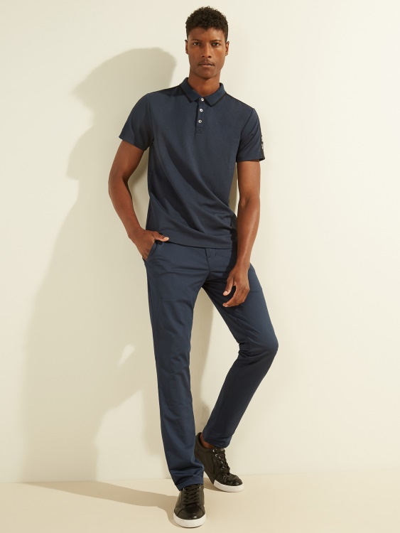 пике лого лента поло предположение копирано синьо