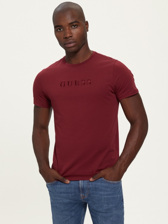 тениска с бродирано лого Guess Vino