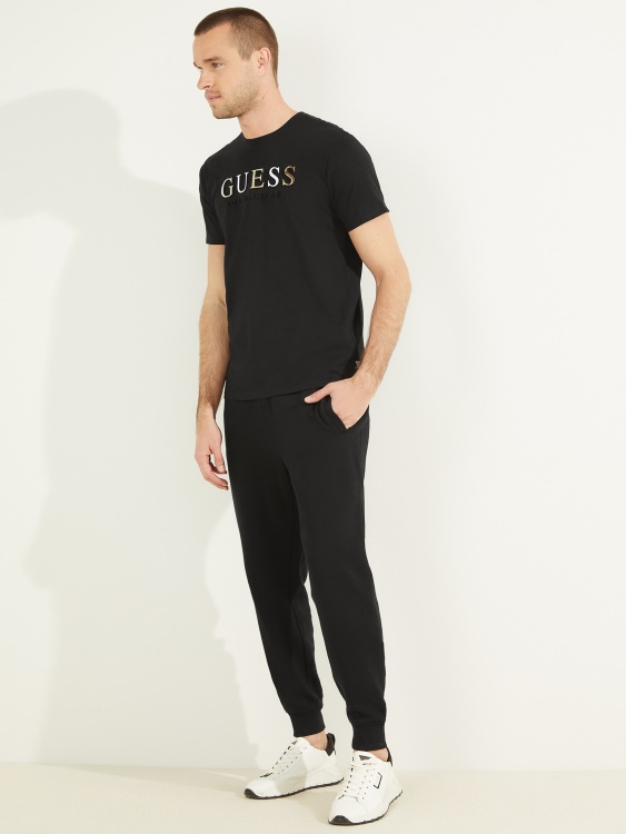 тениска с релефно лого Guess