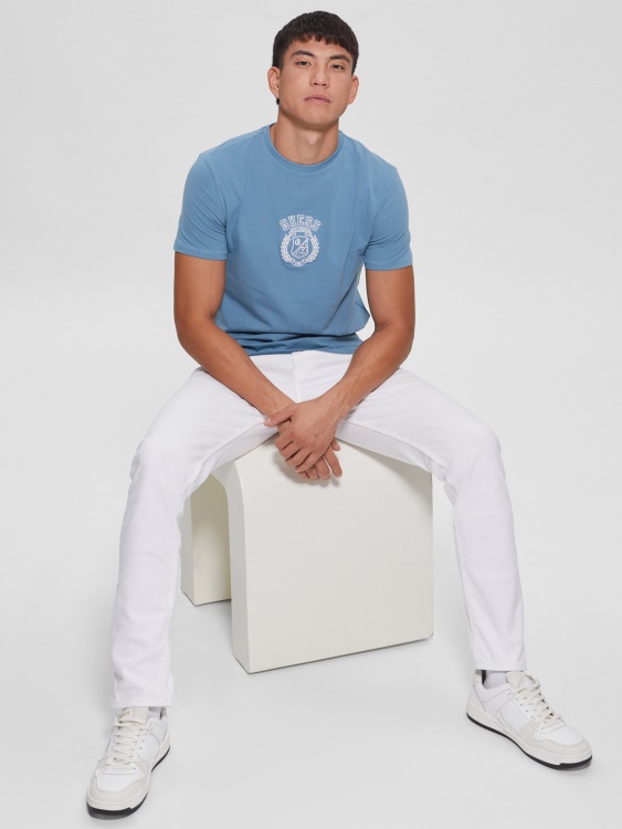 Eco Semyon Tee парижки покрив син Guess