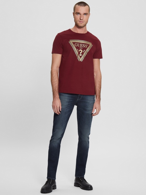 тениска с лого на веригата Guess Pinot Noir A586
