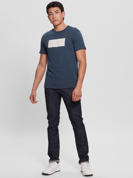 тениска с еко лого Constellation Blue Guess