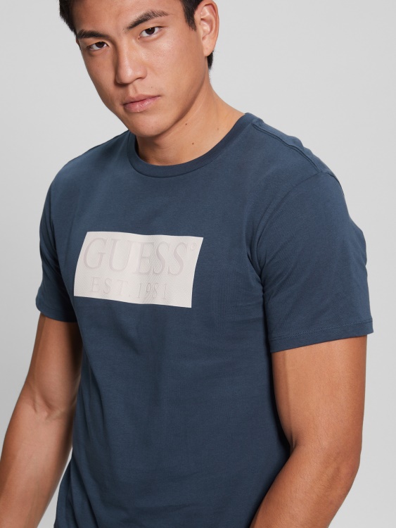 тениска с еко лого Constellation Blue Guess