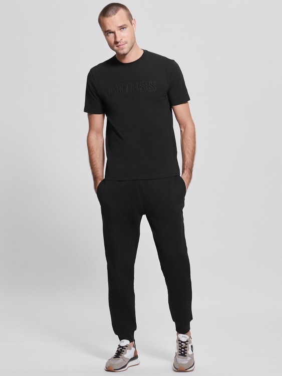 тениска Eco Alphy Guess Jet Black