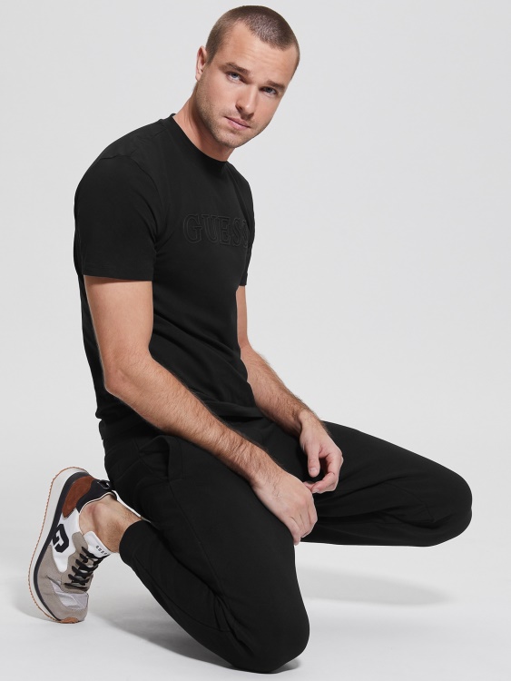 тениска Eco Alphy Guess Jet Black