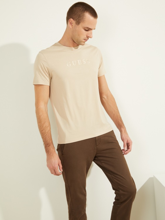 тениска с бродирано лого Guess Nomad