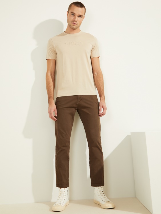 тениска с бродирано лого Guess Nomad