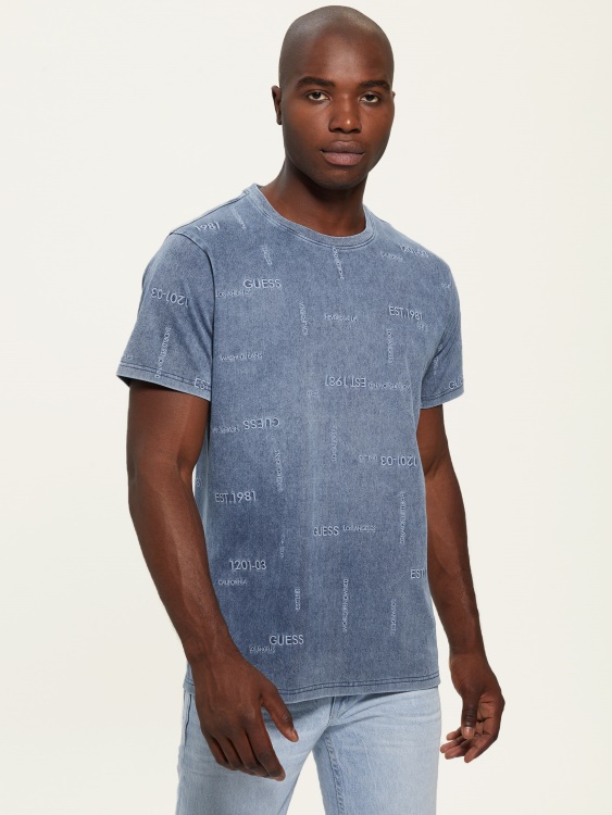 Indigo Ates лого Tee предположение