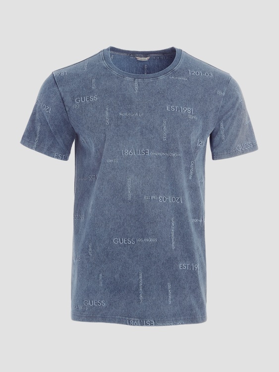 Indigo Ates лого Tee предположение