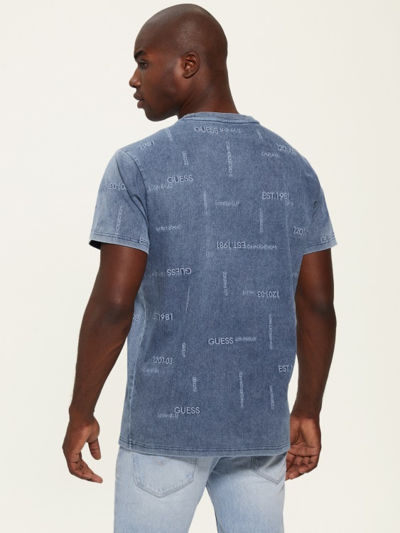 Indigo Ates лого Tee предположение
