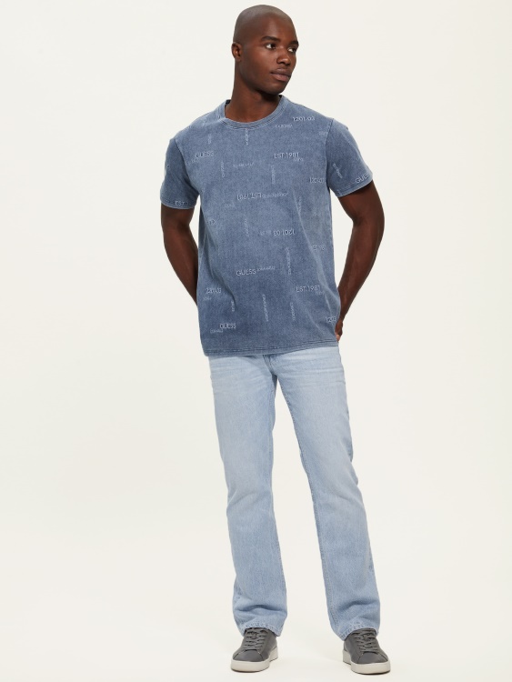 Indigo Ates лого Tee предположение