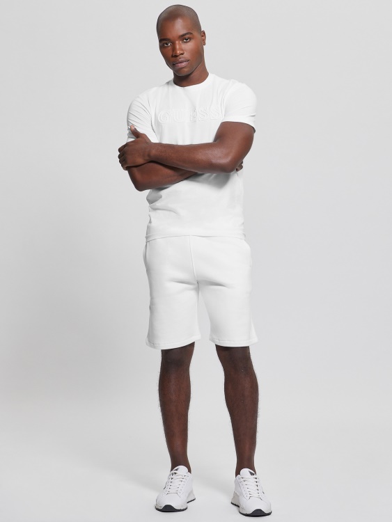 еко алфи тениска Guess Blanc/scuffy