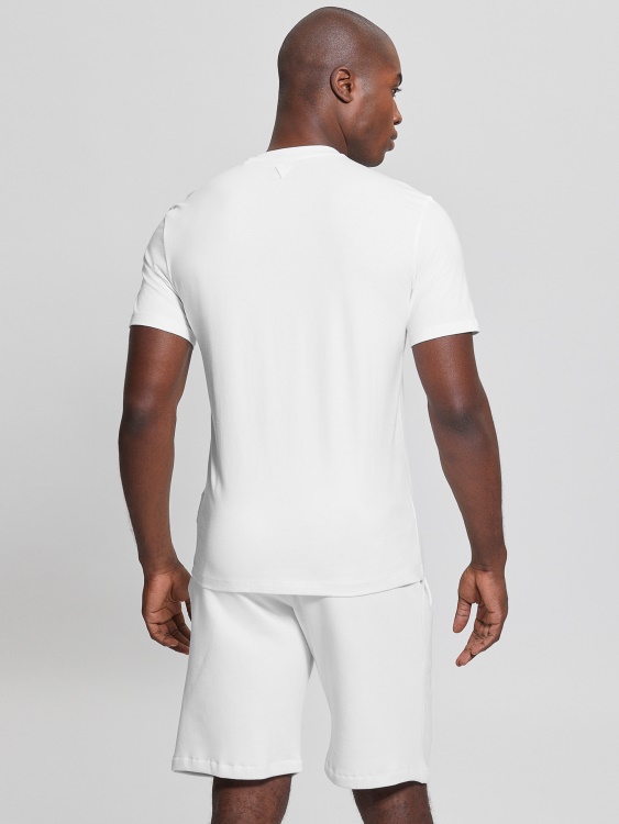 еко алфи тениска Guess Blanc/scuffy