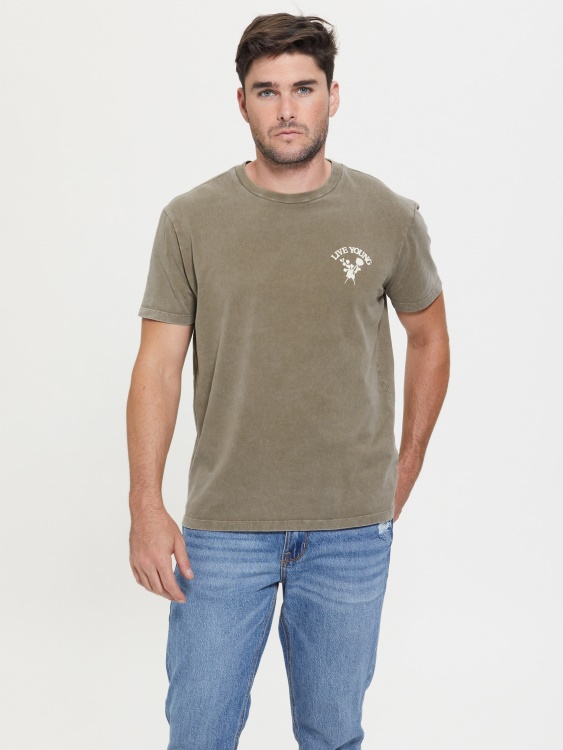 Guess орехова черупка Multi Eco Live Young Tee