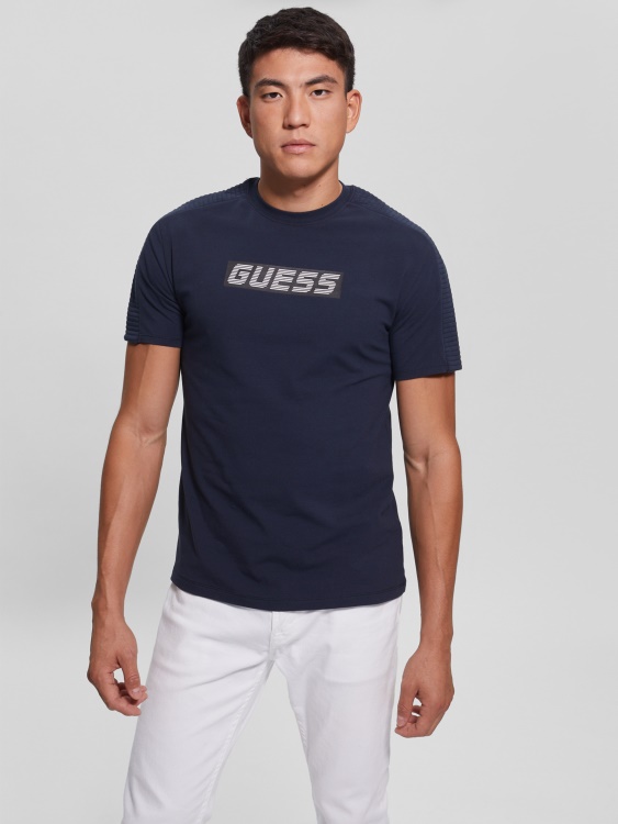 Синя стилна тениска Eco Camron Guess