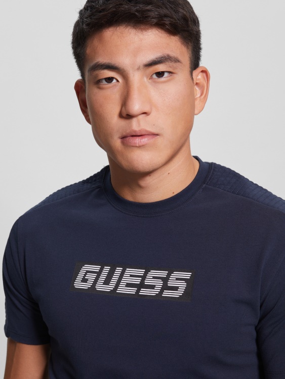 Синя стилна тениска Eco Camron Guess