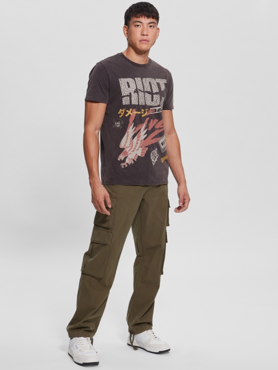 Riot Tour тениска Guess Jet Black Multi